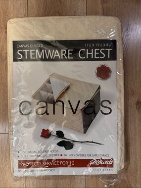 Bed Bath & Beyond Beige Canvas Chest for Storage